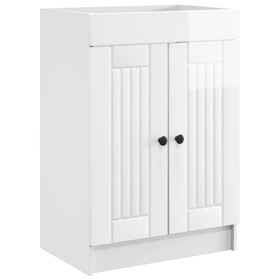 Ensemble de mobilier de salle de bain Blanc brillant - 4
