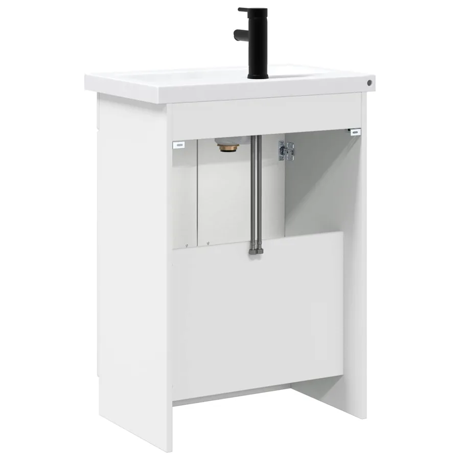 Ensemble de mobilier de salle de bain Blanc brillant - 7