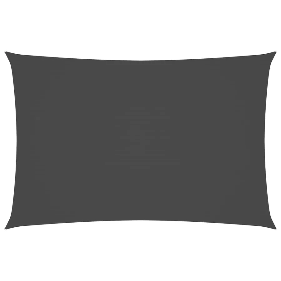 Voile de parasol tissu oxford rectangulaire 2x4 m anthracite - 2