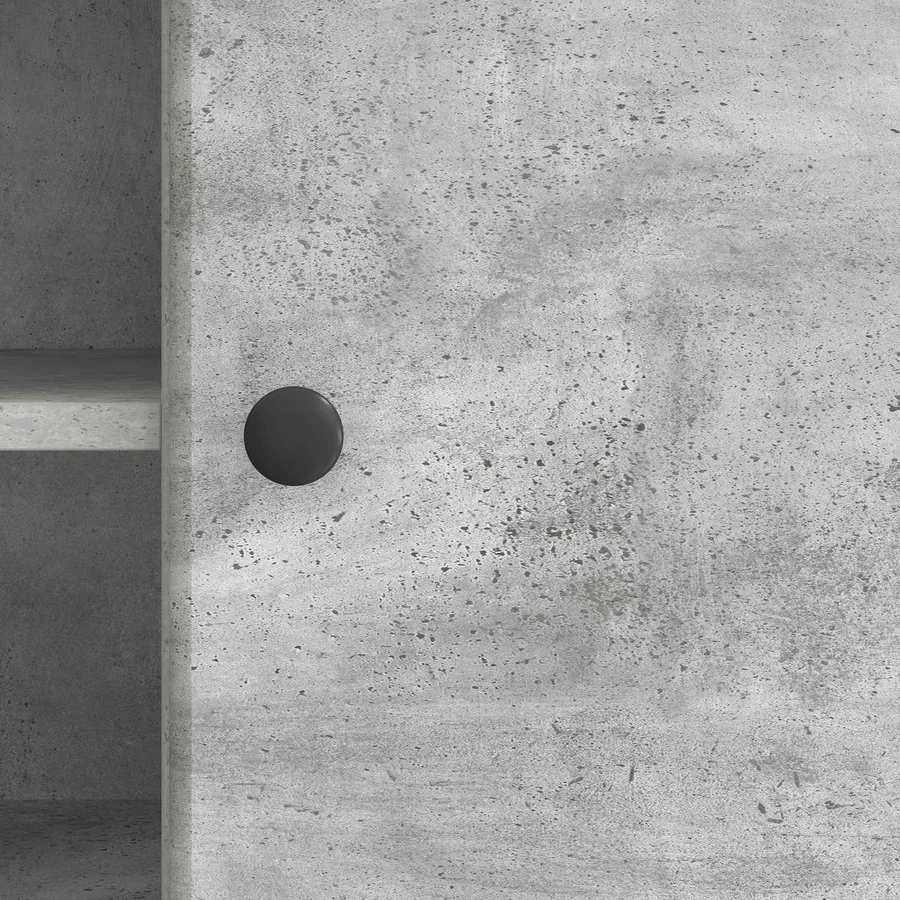 Meuble TV Gris béton 102 x 34,5 x 50 cm Bois d'ingénierie - 8