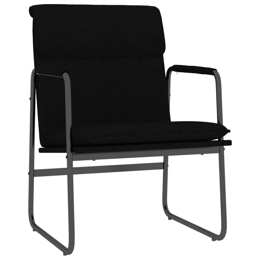 Chaise longue Noir 55x64x80 cm Tissu - 2