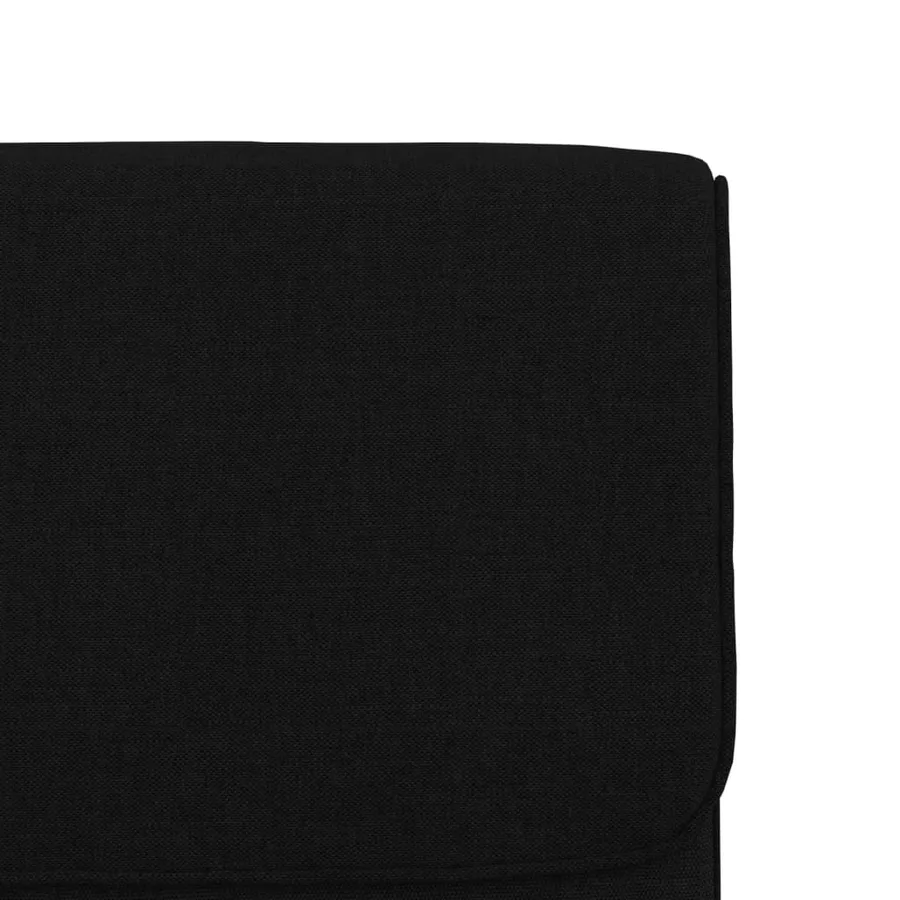 Chaise longue Noir 55x64x80 cm Tissu - 6