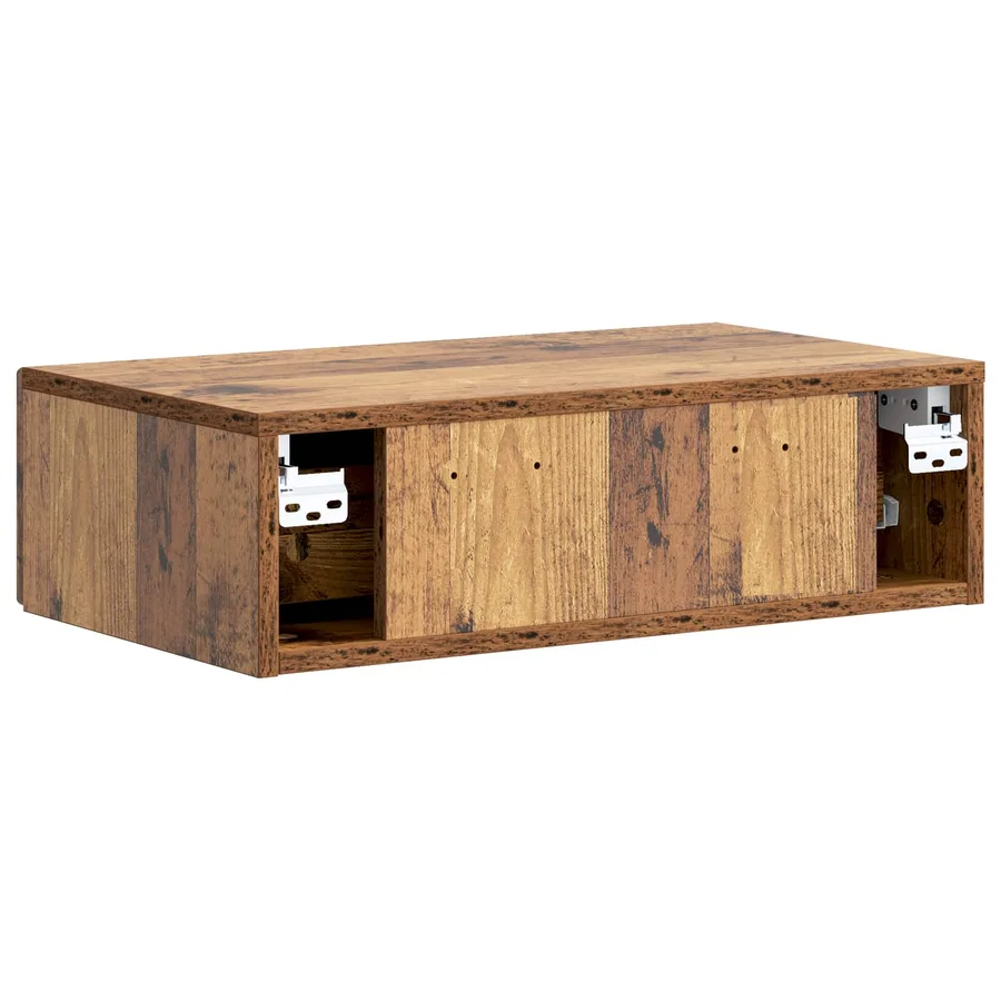 Table d'appoint murale Bois ancien 59 x 34,5 x 17 cm - 7
