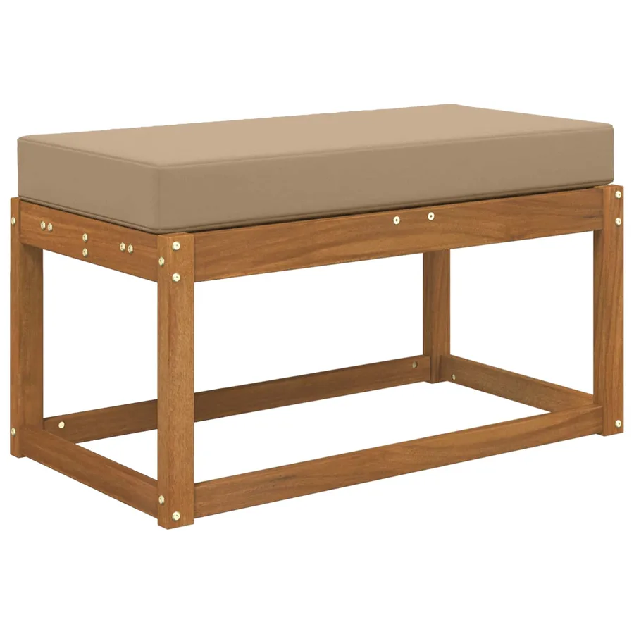 Coussin de Siège d'Extérieur Taupe 80 x 40 x 8 cm - 3