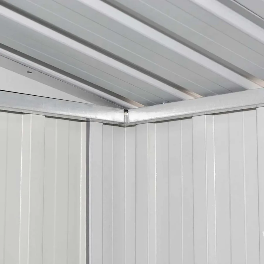 Abri de stockage pour jardin Marron 194x121x181 cm Acier - 10