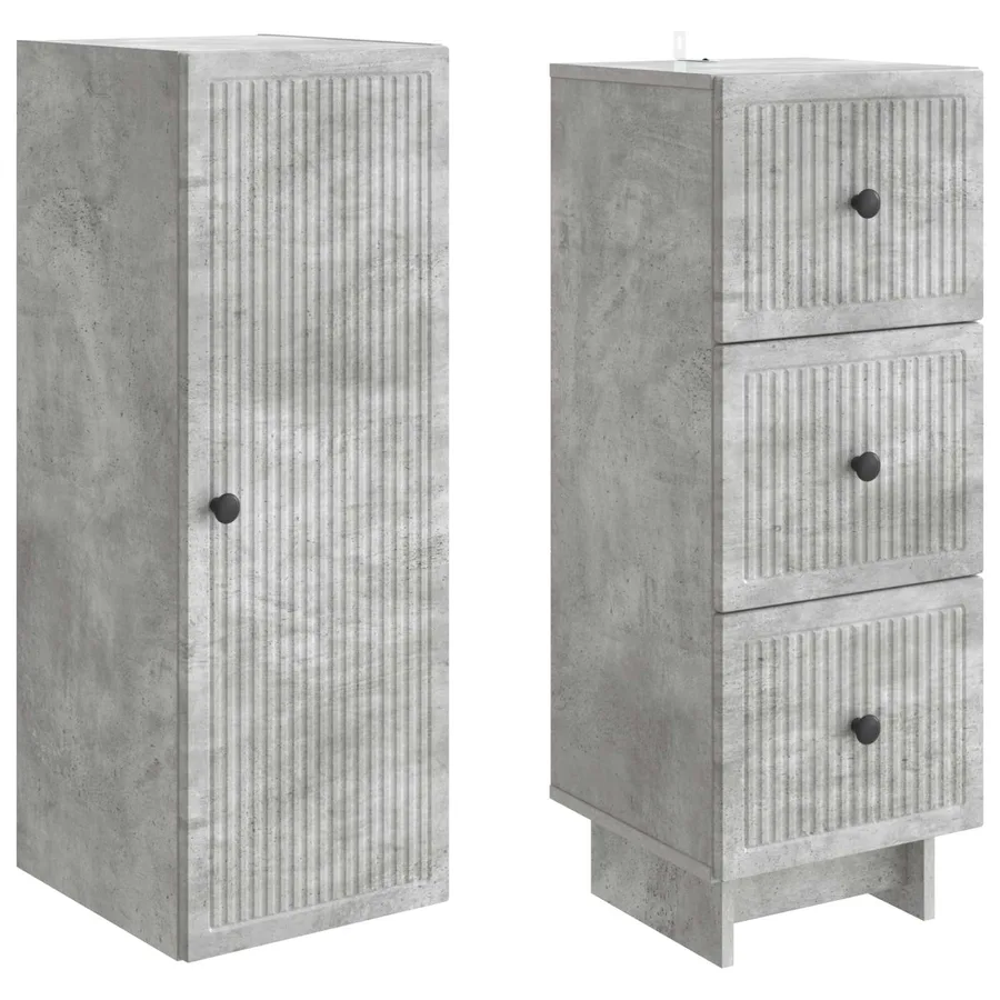 Ensemble de Meubles 2 pcs 33 x 34,5 x 90 cm Bois d'ingénierie - 4