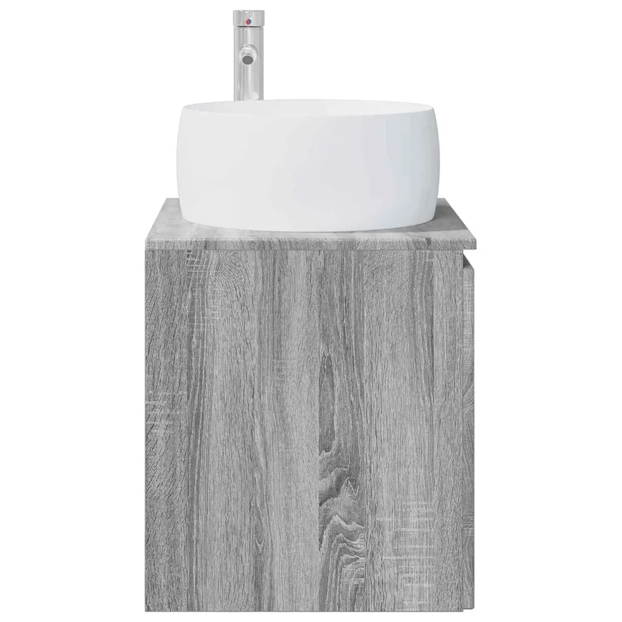 Vanité de lavabo mural Sonoma gris 49,5 x 44,5 x 66 cm - 4