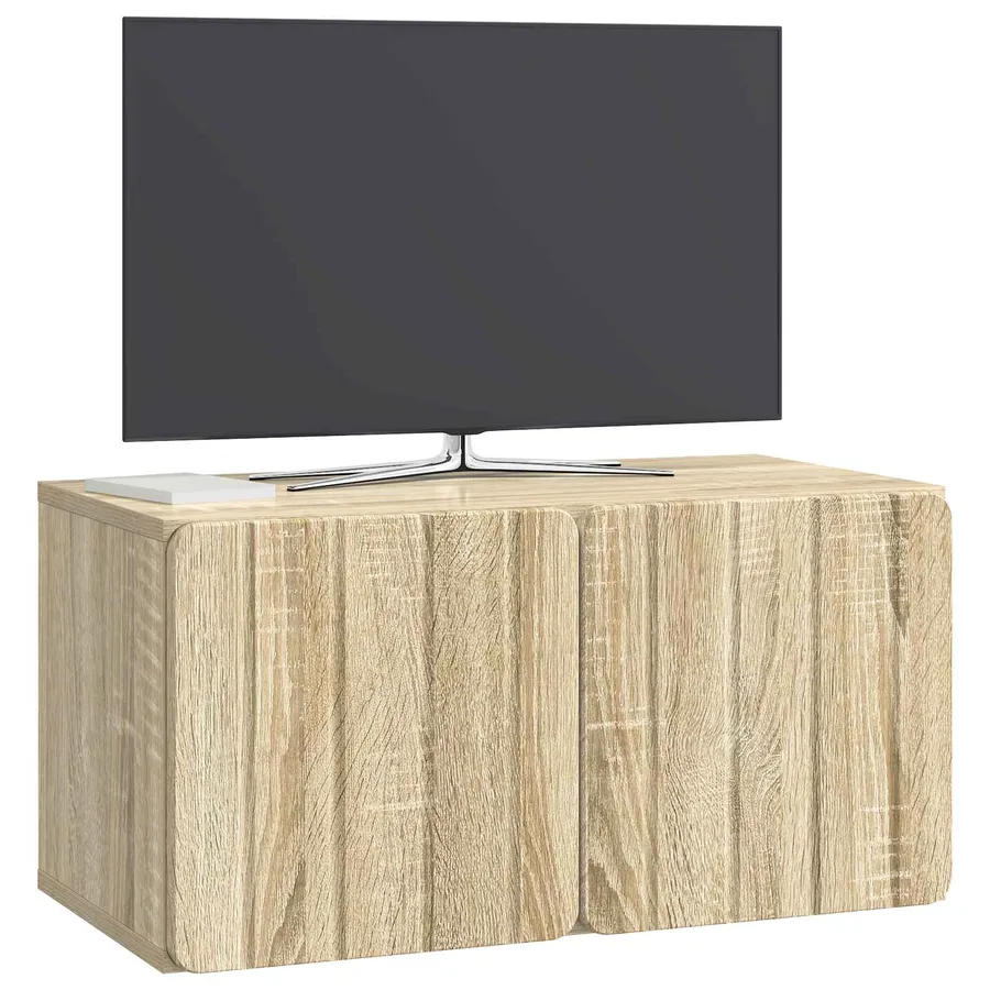 Meuble TV mural 59,5 x 31 x 30 cm Chêne Sonoma - 3