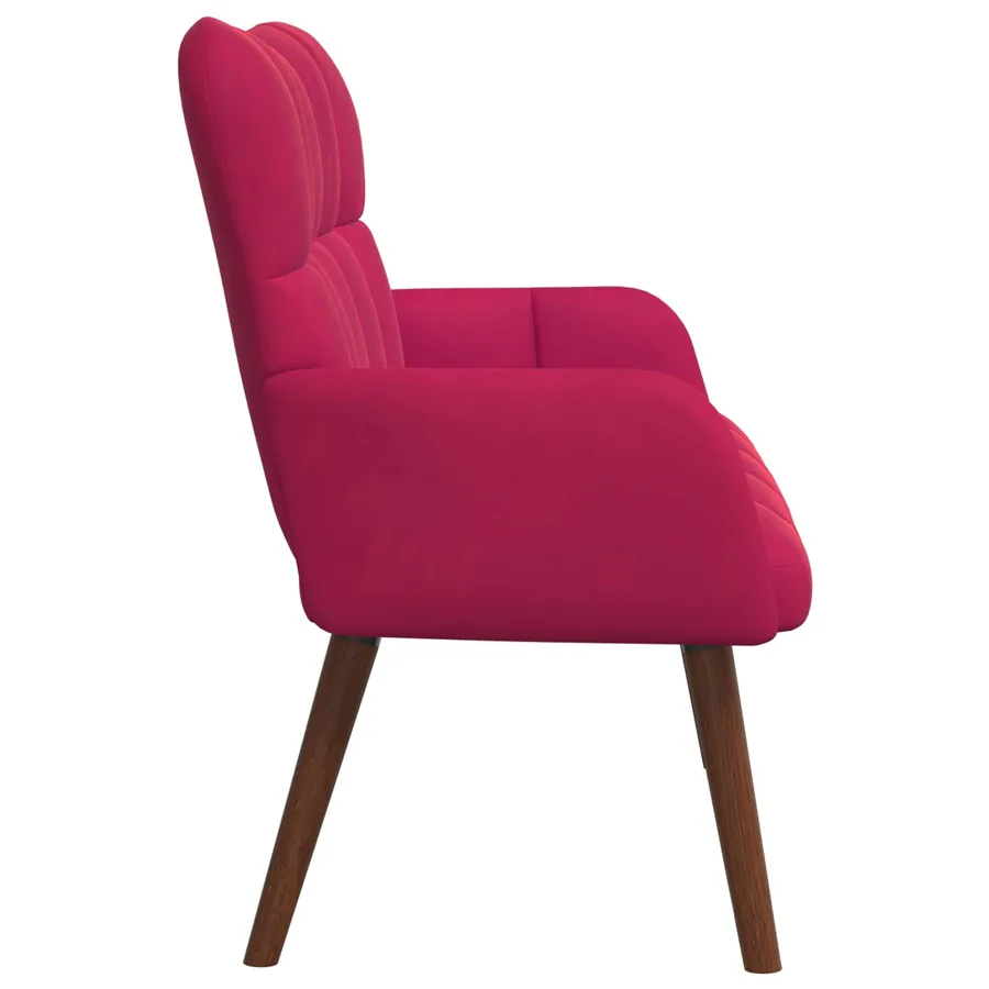 Sofa 2 places Bordeaux 115 x 61 x 87 cm Velours - 5