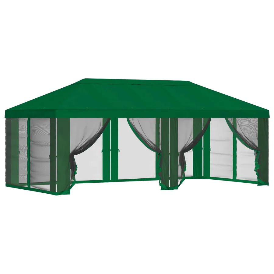 Housse de tonnelle avec murs latéraux Vert 600,5 x 300,5 cm - 2
