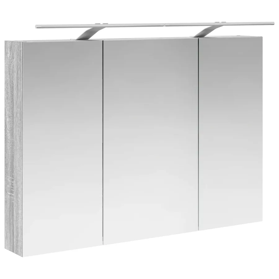 Ensemble d'armoire de salle de bain 4 pcs Sonoma gris - 7