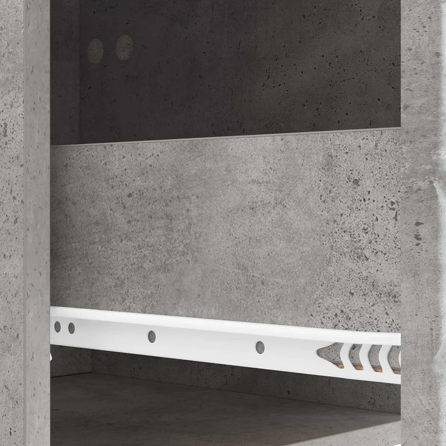 Table d'appoint murale Gris béton 59 x 34,5 x 17 cm - 8