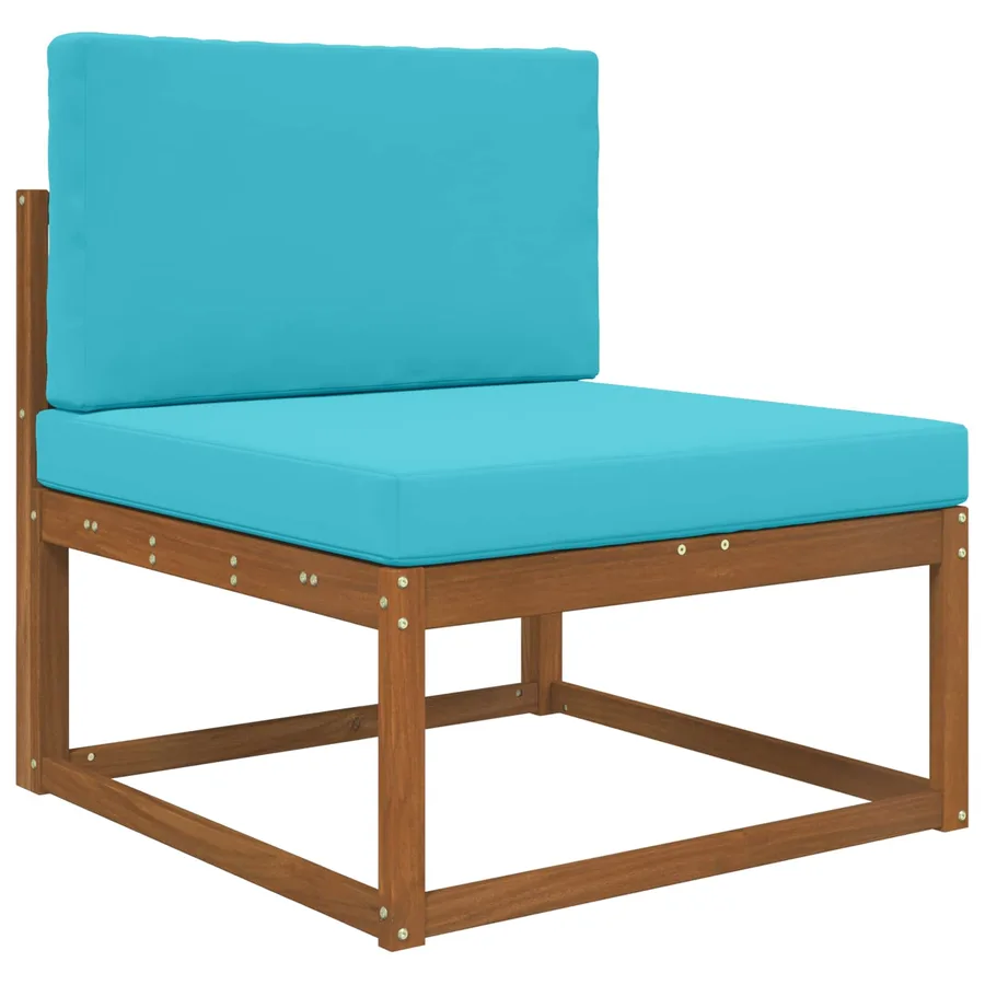 Coussin de canapé d'extérieur 2 pcs Turquoise Polyester - 3