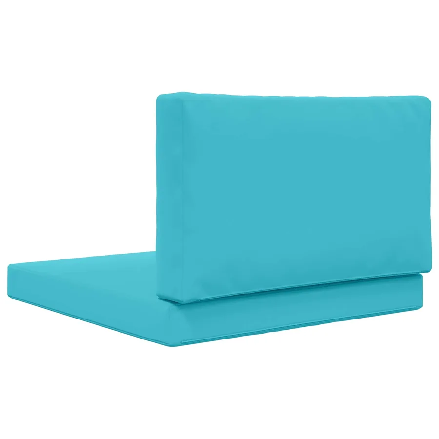 Coussin de canapé d'extérieur 2 pcs Turquoise Polyester - 7