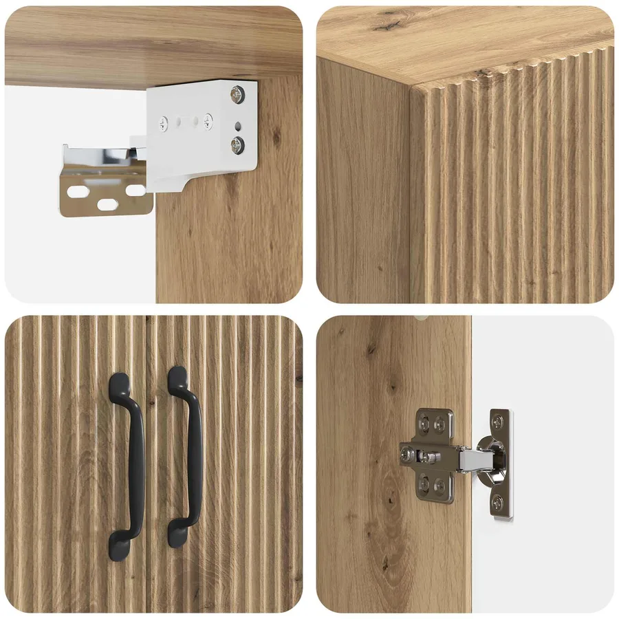 Armoire Murale 59 x 31 x 60 cm Bois d'ingénierie - 7
