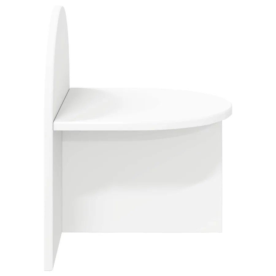 Table de chevet Blanc 40 x 35,5 x 45,5 cm Bois d’ingénierie - 5