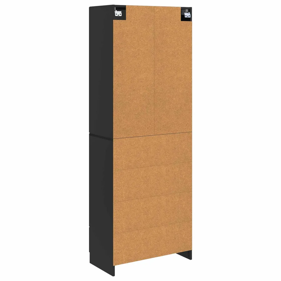 Ensemble de Meubles 2 pcs Noir Bois d'ingénierie - 7