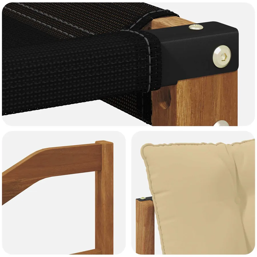 Ensemble de canapés d'extérieur 6 pcs Naturel et Beige - 9