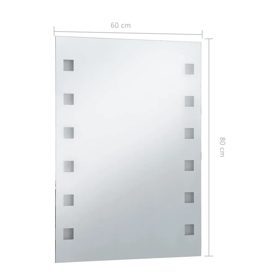 Miroir mural à LED pour salle de bains 60x80 cm - 7