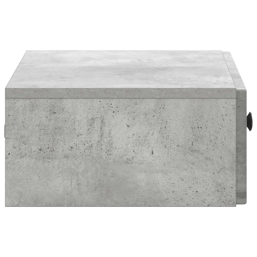 Table d'appoint murale Gris béton 59 x 34,5 x 17 cm - 6