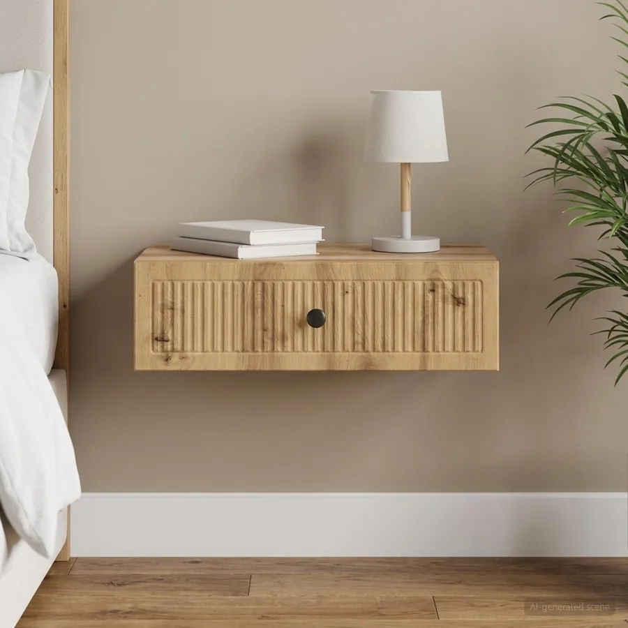 Table d'appoint murale 59 x 34,5 x 17 cm Bois d'ingénierie
