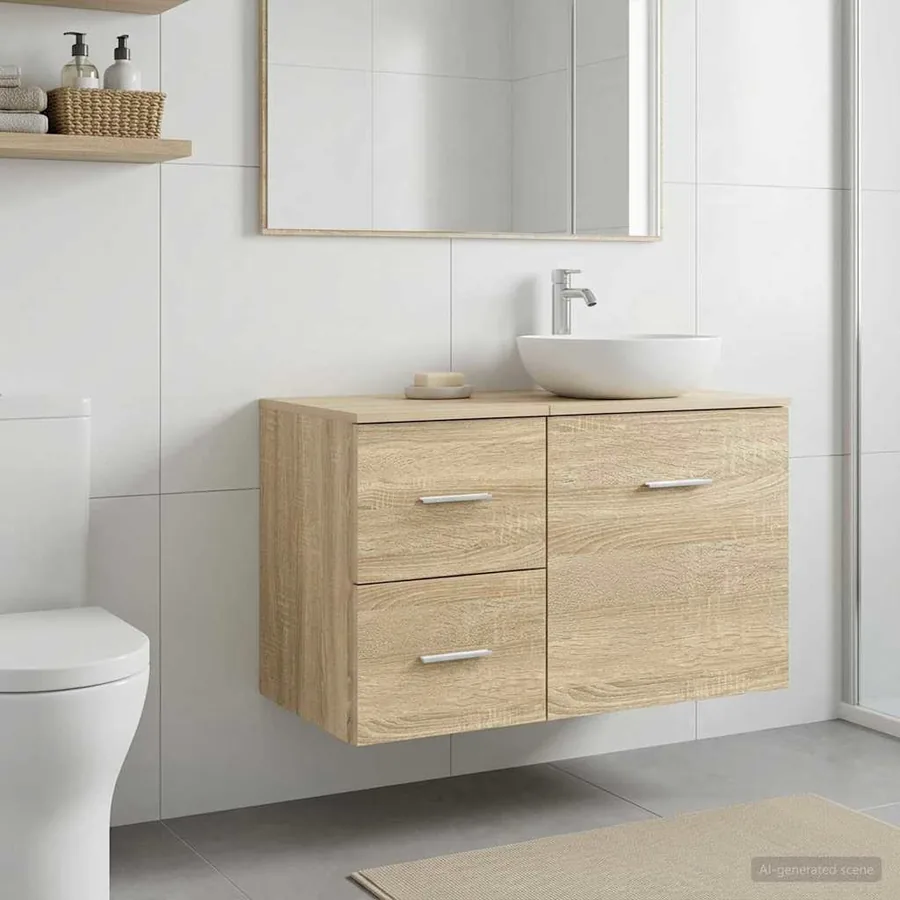 Meuble de Salle de Bain In-between Chêne Sonoma 30 x 35 x 50 cm