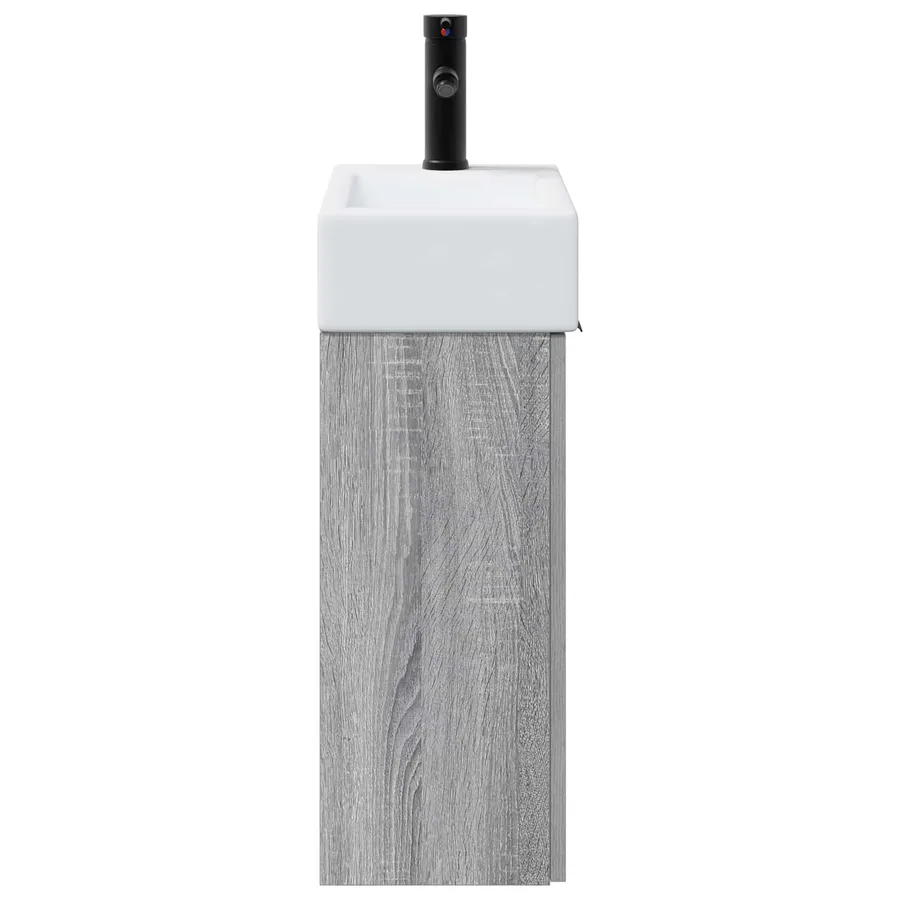 Meuble de salle de bain avec robinet Sonoma gris - 6