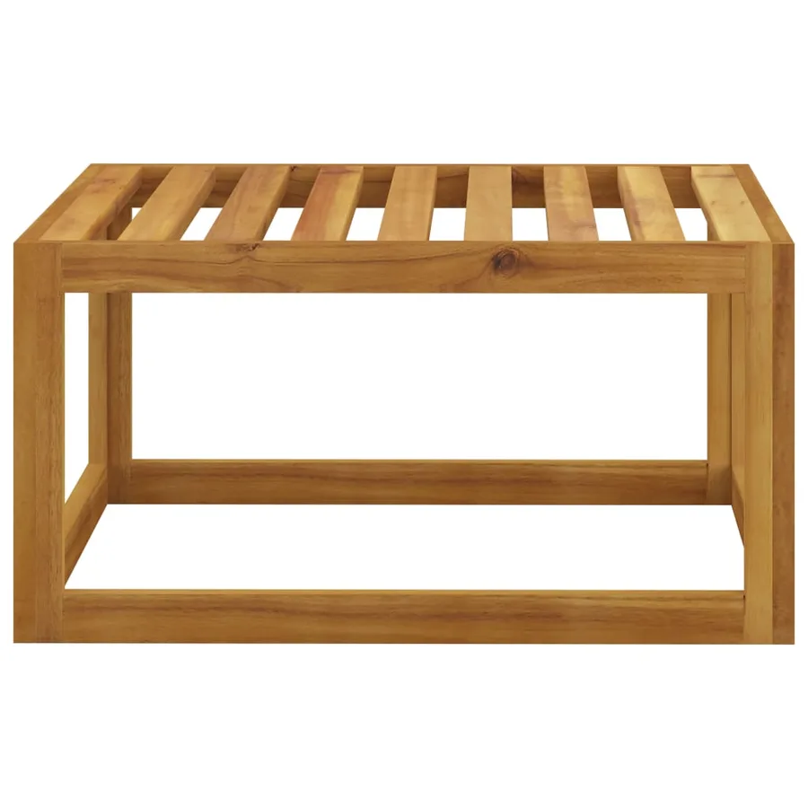 Salon de jardin 7 pcs avec coussin Bois d'acacia solide - 15