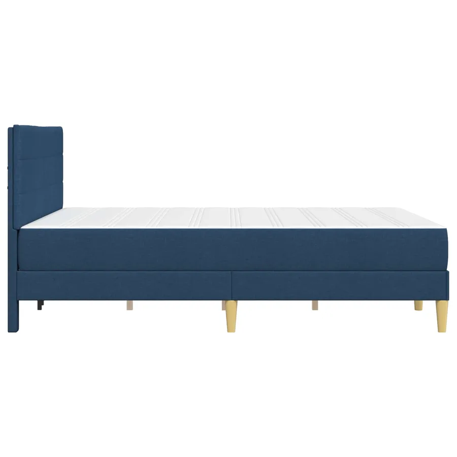 Cadre de lit Bleu 120 x 200 cm Polyester - 7