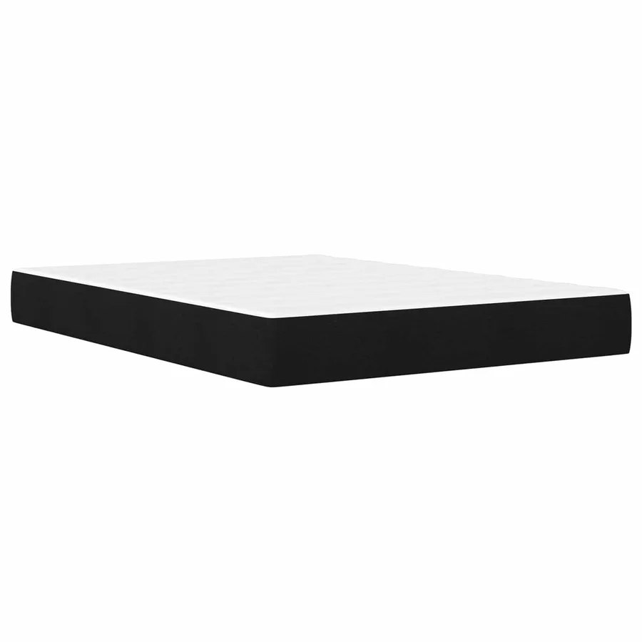 Cadre de lit Noir 120 x 200 cm Polyester - 5