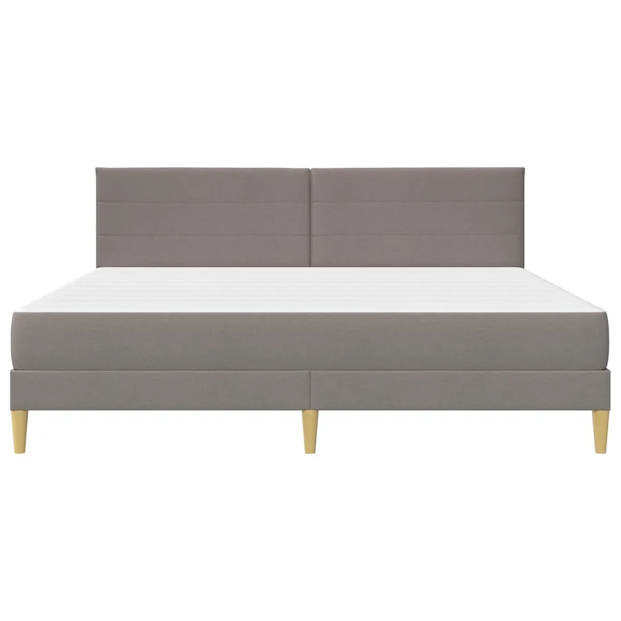 Cadre de lit Taupe 180 x 200 cm Polyester - 6