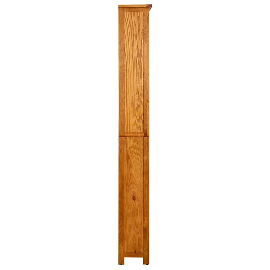 6-tier bookcase 80x22.5x180 cm solid oak wood - 3
