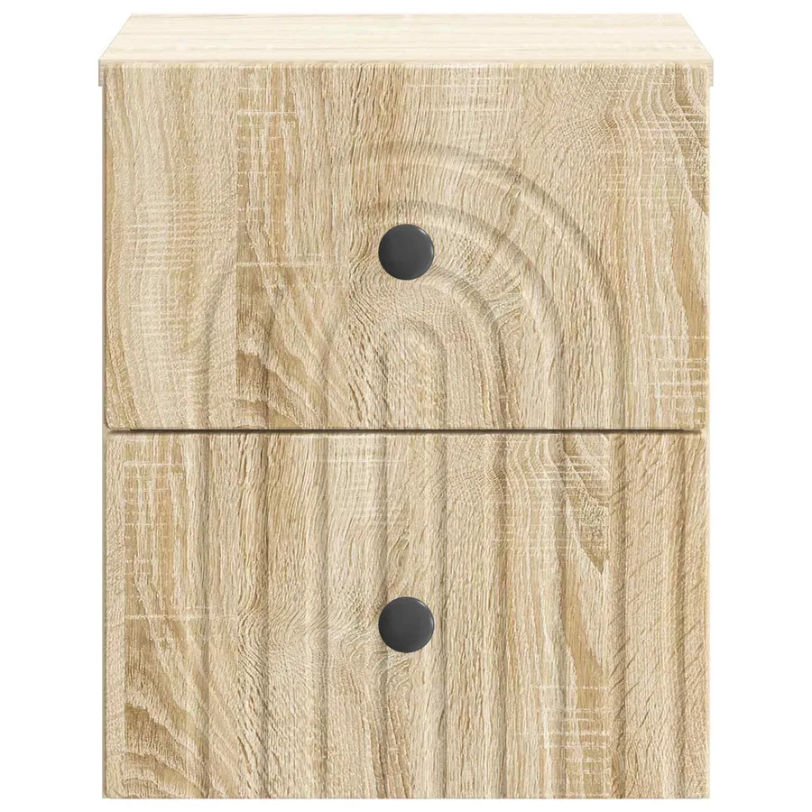 Cabinet de chevet mural 2 pcs Chêne Sonoma 33 x 34,5 x 40 cm - 7