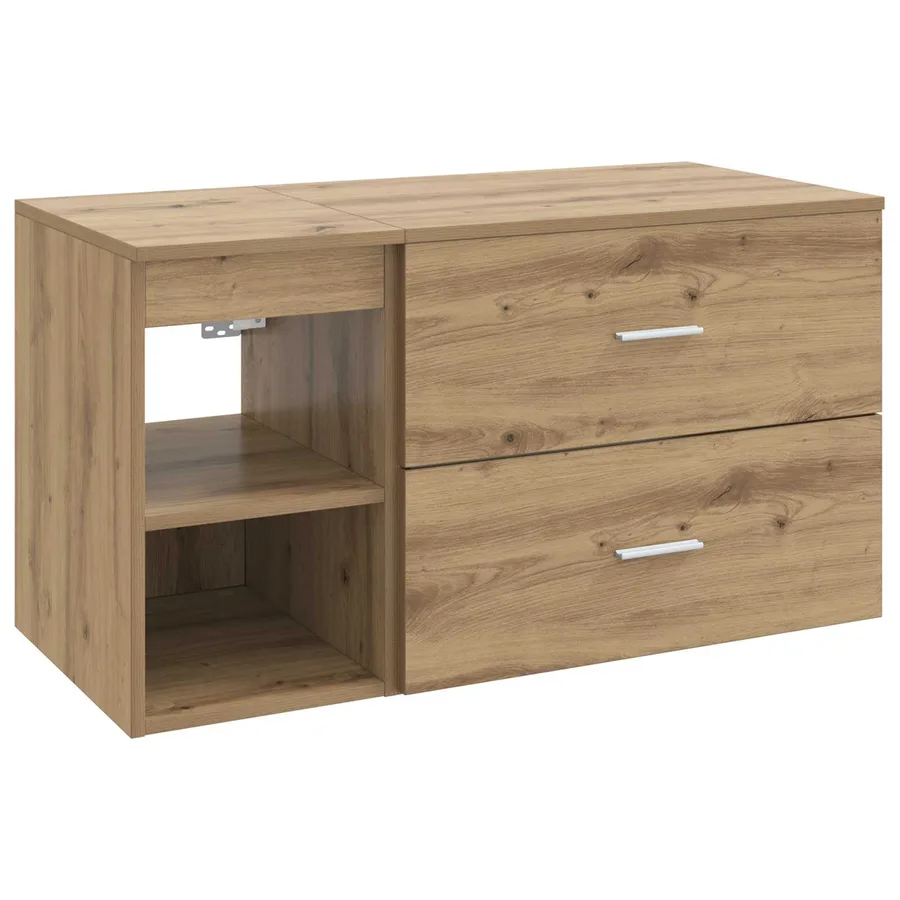 Ensemble de mobilier de salle de bain 2 pc Chêne artisanal - 2
