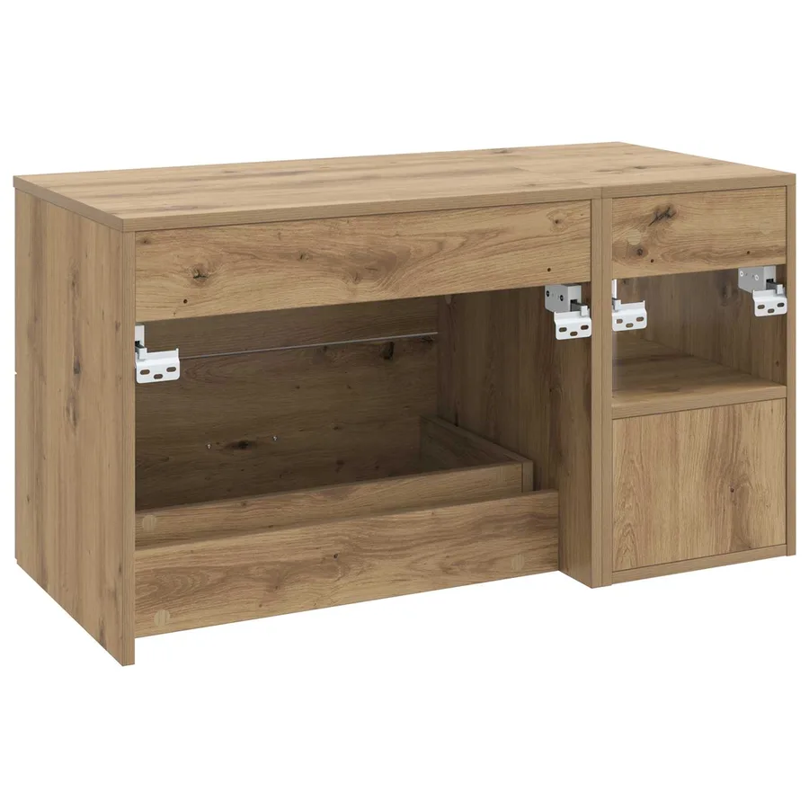 Ensemble de mobilier de salle de bain 2 pc Chêne artisanal - 6