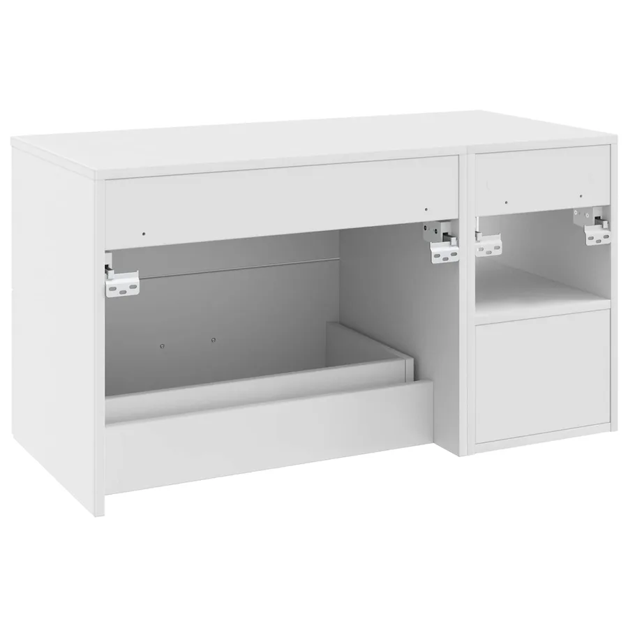 Ensemble de mobilier de salle de bain 2 pcs Blanc - 6