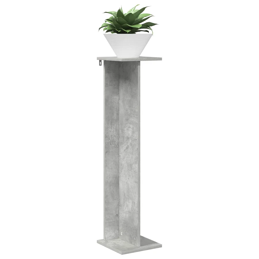 Support de Plante Gris Béton 25 x 25,5 x 100,5 cm - 3
