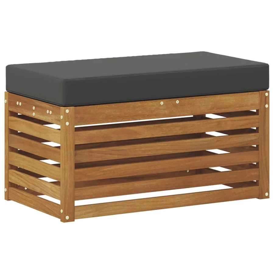 Banc de Jardin Bois d'Acacia Massif Naturel - 2