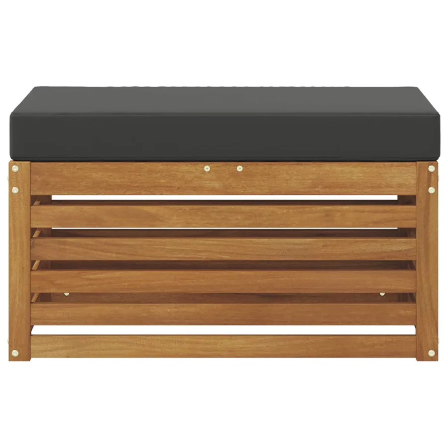 Banc de Jardin Bois d'Acacia Massif Naturel - 3