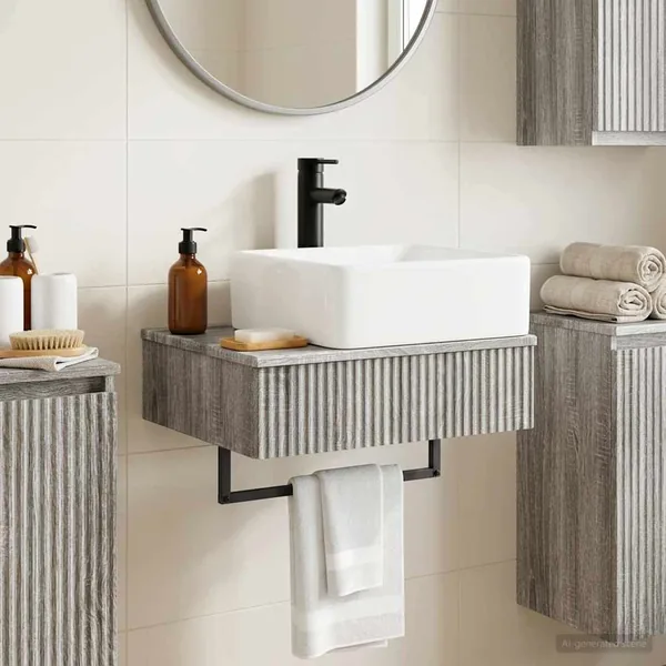 Basin de lavage mural Sonoma gris 50 x 41 x 39 cm