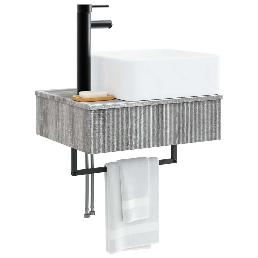 Basin de lavage mural Sonoma gris 50 x 41 x 39 cm - 3