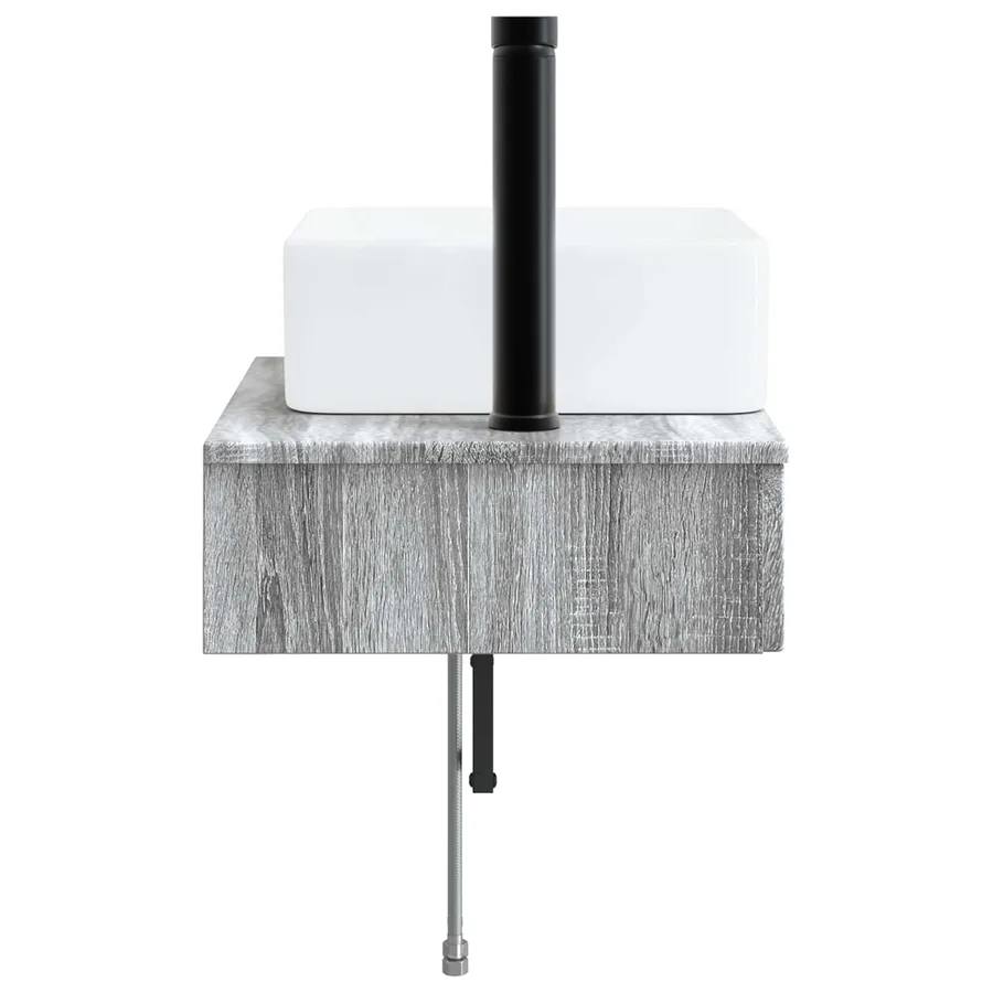 Basin de lavage mural Sonoma gris 50 x 41 x 39 cm - 4