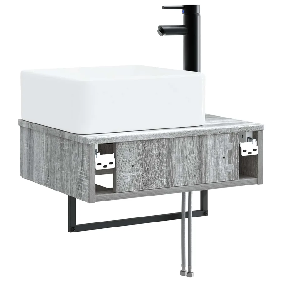 Basin de lavage mural Sonoma gris 50 x 41 x 39 cm - 5