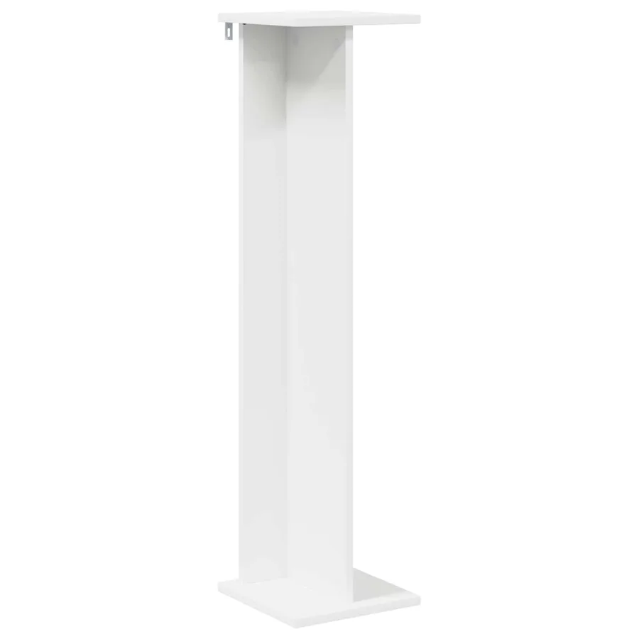 Support de Plante Blanc 25 x 25,5 x 100,5 cm Bois d’ingénierie - 2