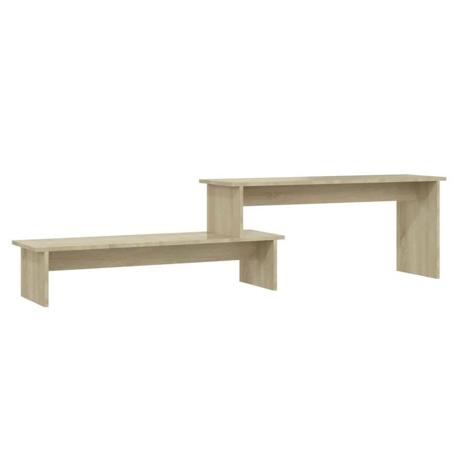 Meuble TV Chêne sonoma 180x30x43 cm Aggloméré - 2