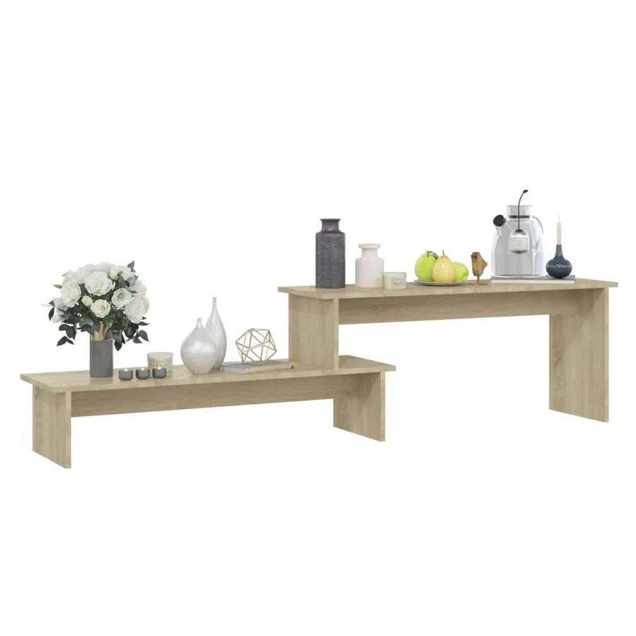 Meuble TV Chêne sonoma 180x30x43 cm Aggloméré - 3