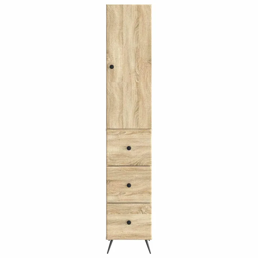 Ensemble de Meubles 2 pcs Chêne Sonoma 34,5 x 34,5 x 90 cm - 5