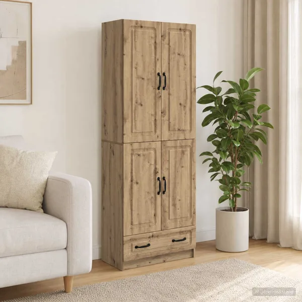 Ensemble de Meubles 2 pc Chêne artisanal Bois d'ingénierie