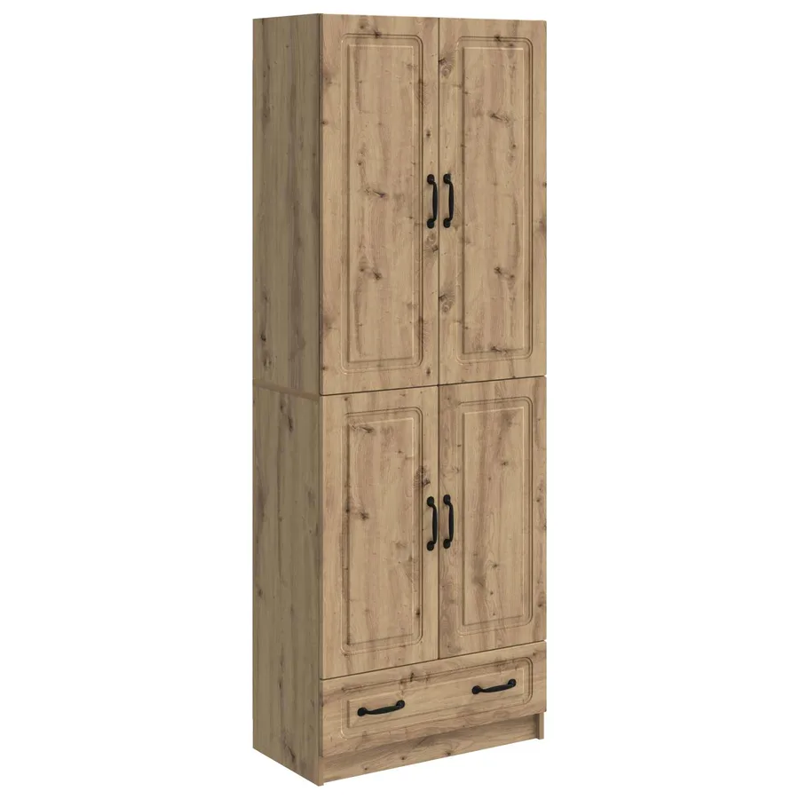 Ensemble de Meubles 2 pc Chêne artisanal Bois d'ingénierie - 2