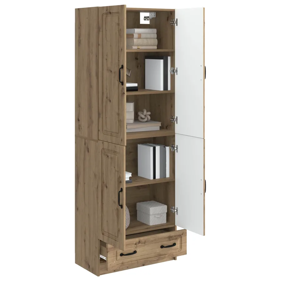 Ensemble de Meubles 2 pc Chêne artisanal Bois d'ingénierie - 3